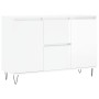 Aparador de madera de ingeniería blanco brillante 104x35x70 cm de , Aparadores - Ref: Foro24-827206, Precio: 130,78 €, Descue...