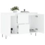 Aparador de madera de ingeniería blanco brillante 104x35x70 cm de , Aparadores - Ref: Foro24-827206, Precio: 127,49 €