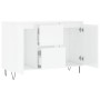 Aparador de madera de ingeniería blanco brillante 104x35x70 cm de , Aparadores - Ref: Foro24-827206, Precio: 130,78 €, Descue...