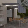Toldo automático persiana LED sensor viento azul blanco 5x3 m de vidaXL, Toldos - Ref: Foro24-3069471, Precio: 642,81 €, Desc...