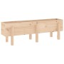 Arriate elevado de jardín madera maciza de pino 121x30x38 cm by , Pots and planters - Ref: Foro24-825198, Price: 65,32 €, Dis...