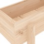 Arriate elevado de jardín madera maciza de pino 121x30x38 cm by , Pots and planters - Ref: Foro24-825198, Price: 65,32 €, Dis...
