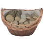 Cesta para leña con asa sauce natural 60x44x55 cm von , Brennholztaschen und -halter - Ref: Foro24-286988, Preis: 61,65 €, Ra...