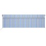 Automatic awning LED blinds wind sensor blue white 5x3 m by vidaXL, Awnings - Ref: Foro24-3069471, Price: 574,77 €, Discount: %