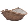 Cesta para leña con asa sauce natural 60x44x55 cm von , Brennholztaschen und -halter - Ref: Foro24-286988, Preis: 61,65 €, Ra...