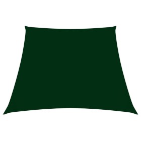 Toldo de vela trapezoidal de tela oxford verde oscuro 3/5x4 m de , Sombrillas - Ref: Foro24-135518, Precio: 56,41 €, Descuent...