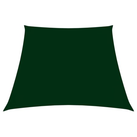 Toldo de vela trapezoidal de tela oxford verde oscuro 3/5x4 m de , Sombrillas - Ref: Foro24-135518, Precio: 57,46 €, Descuent...