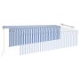 Automatic awning LED blinds wind sensor blue white 5x3 m by vidaXL, Awnings - Ref: Foro24-3069471, Price: 574,77 €, Discount: %