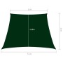Toldo de vela trapezoidal de tela oxford verde oscuro 3/5x4 m de , Sombrillas - Ref: Foro24-135518, Precio: 57,46 €, Descuent...