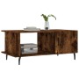 Mesa de centro madera contrachapada roble ahumado 90x50x40 cm by , Coffee table - Ref: Foro24-829505, Price: 62,01 €, Discoun...