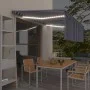 Toldo automático persiana LED sensor viento azul blanco 4,5x3 m de vidaXL, Toldos - Ref: Foro24-3069451, Precio: 697,83 €, De...