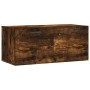 Armario de pared madera ingeniería roble ahumado 80x36,5x35 cm von , Schließfächer und Lagerschränke - Ref: Foro24-830081, Pr...