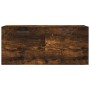 Armario de pared madera ingeniería roble ahumado 80x36,5x35 cm von , Schließfächer und Lagerschränke - Ref: Foro24-830081, Pr...