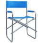 Sillas de director 2 unidades acero azul de , Sillas de jardín - Ref: Foro24-47917, Precio: 104,16 €, Descuento: %