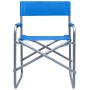 Sillas de director 2 unidades acero azul de , Sillas de jardín - Ref: Foro24-47917, Precio: 104,16 €, Descuento: %