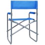 Sillas de director 2 unidades acero azul de , Sillas de jardín - Ref: Foro24-47917, Precio: 104,16 €, Descuento: %