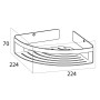 Tiger Cesta para cuarto de baño de esquina Caddy plateado 1400630946 by , Bathtub trays - Ref: Foro24-418305, Price: 52,91 €,...
