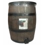 Nature Barril de lluvia aspecto de madera marrón 120 L 50,5x66 cm de , Barriles de lluvia - Ref: Foro24-428533, Precio: 221,3...