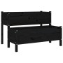 Jardinera de madera de pino maciza negra 110x84x75 cm von , Töpfe und Pflanzgefäße - Ref: Foro24-822266, Preis: 158,32 €, Rab...