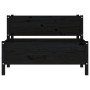 Jardinera de madera de pino maciza negra 110x84x75 cm von , Töpfe und Pflanzgefäße - Ref: Foro24-822266, Preis: 158,32 €, Rab...