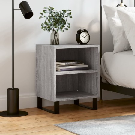Mesita de noche madera de ingeniería gris Sonoma 40x30x50 cm by , Nightstands - Ref: Foro24-826808, Price: 38,82 €, Discount: %