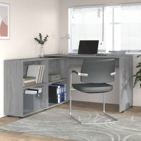 Escritorio de esquina de madera contrachapada gris Sonoma von , Schreibtische - Ref: Foro24-342663, Preis: 195,22 €, Rabatt: %
