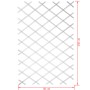 Nature Enrejado de jardín 50x150 cm PVC blanco 6040701