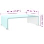 Mueble TV/Elevador de monitor cristal verde 40x25x11 cm von , TV-Möbel - Ref: Foro24-244142, Preis: 62,93 €, Rabatt: %