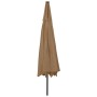 Sombrilla de jardín con luces LED gris taupe 400 cm von , Sonnenschirme - Ref: Foro24-312533, Preis: 102,38 €, Rabatt: %