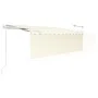 Toldo automático persiana LED sensor de viento crema 4,5x3 m by vidaXL, Awnings - Ref: Foro24-3069332, Price: 645,22 €, Disco...