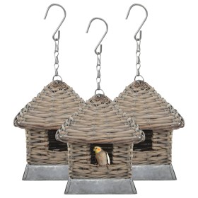 Casas para pájaros 3 unidades mimbre von , Vogelhäuser - Ref: Foro24-246835, Preis: 42,58 €, Rabatt: %