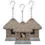 Casas para pájaros 3 unidades mimbre by , Birdhouses - Ref: Foro24-246835, Price: 42,36 €, Discount: %