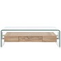 Mesa de centro de vidrio templado transparente 98x45x31 cm by , Coffee table - Ref: Foro24-284747, Price: 254,52 €, Discount: %
