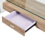 Mesa de centro de vidrio templado transparente 98x45x31 cm by , Coffee table - Ref: Foro24-284747, Price: 254,52 €, Discount: %