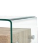 Mesa de centro de vidrio templado transparente 98x45x31 cm by , Coffee table - Ref: Foro24-284747, Price: 254,52 €, Discount: %