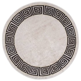 Alfombra lavable antideslizante beige claro φ120 cm by , Rugs - Ref: Foro24-337951, Price: 34,42 €, Discount: %