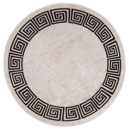 Alfombra lavable antideslizante beige claro φ120 cm by , Rugs - Ref: Foro24-337951, Price: 34,42 €, Discount: %