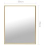 Espejo dorado 70x50 cm by , Mirrors - Ref: Foro24-322747, Price: 48,63 €, Discount: %