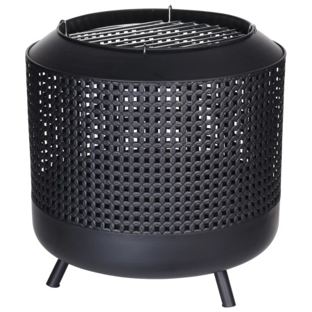 ProGarden Brasero con parrilla negro 50x51 cm de , Chimeneas - Ref: Foro24-436291, Precio: 130,83 €, Descuento: %