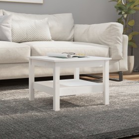 Mesa de centro de madera maciza de pino blanco 55x55x40 cm by , Coffee table - Ref: Foro24-814270, Price: 70,29 €, Discount: %