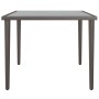 Mesa de jardín de acero gris 48x48x37 cm