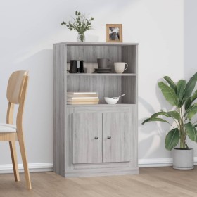 Aparador de madera contrachapada gris Sonoma 60x35,5x103,5 cm by , Sideboards - Ref: Foro24-816318, Price: 90,53 €, Discount: %