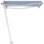 Retractable manual standing awning in orange and brown, 350x250 cm. by vidaXL, Awnings - Ref: Foro24-3069516, Price: 507,72 €...