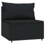 Juego de jardín con cojines 4 piezas ratán sintético negro by , Outdoor sofas - Ref: Foro24-319781, Price: 314,35 €, Discount: %