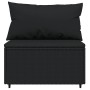 Juego de jardín con cojines 4 piezas ratán sintético negro by , Outdoor sofas - Ref: Foro24-319781, Price: 314,35 €, Discount: %