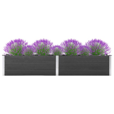 Arriate elevado de jardín WPC gris 200x50x54 cm by , Pots and planters - Ref: Foro24-318095, Price: 290,21 €, Discount: %