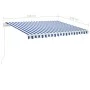 Retractable manual standing awning in orange and brown, 350x250 cm. by vidaXL, Awnings - Ref: Foro24-3069516, Price: 507,72 €...