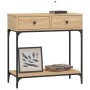 Mesa consola madera de ingeniería roble Sonoma 75x34,5x75 cm by , Side tables - Ref: Foro24-833399, Price: 90,34 €, Discount: %