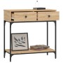 Mesa consola madera de ingeniería roble Sonoma 75x34,5x75 cm by , Side tables - Ref: Foro24-833399, Price: 90,34 €, Discount: %