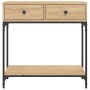 Mesa consola madera de ingeniería roble Sonoma 75x34,5x75 cm by , Side tables - Ref: Foro24-833399, Price: 90,34 €, Discount: %